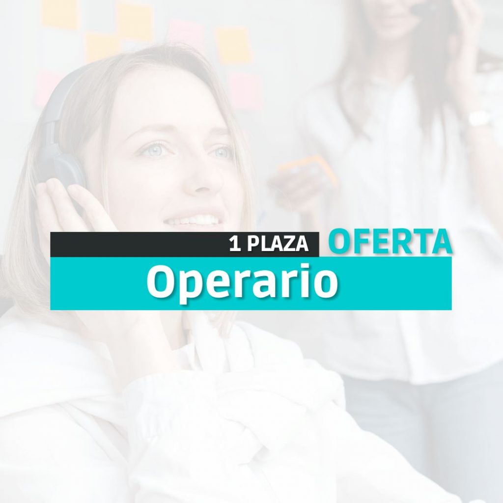 Oferta de empleo Operario Portal Opositor